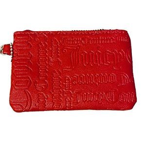 024- NWOT Juicy Couture Small Logo Red Zip Coin Purse